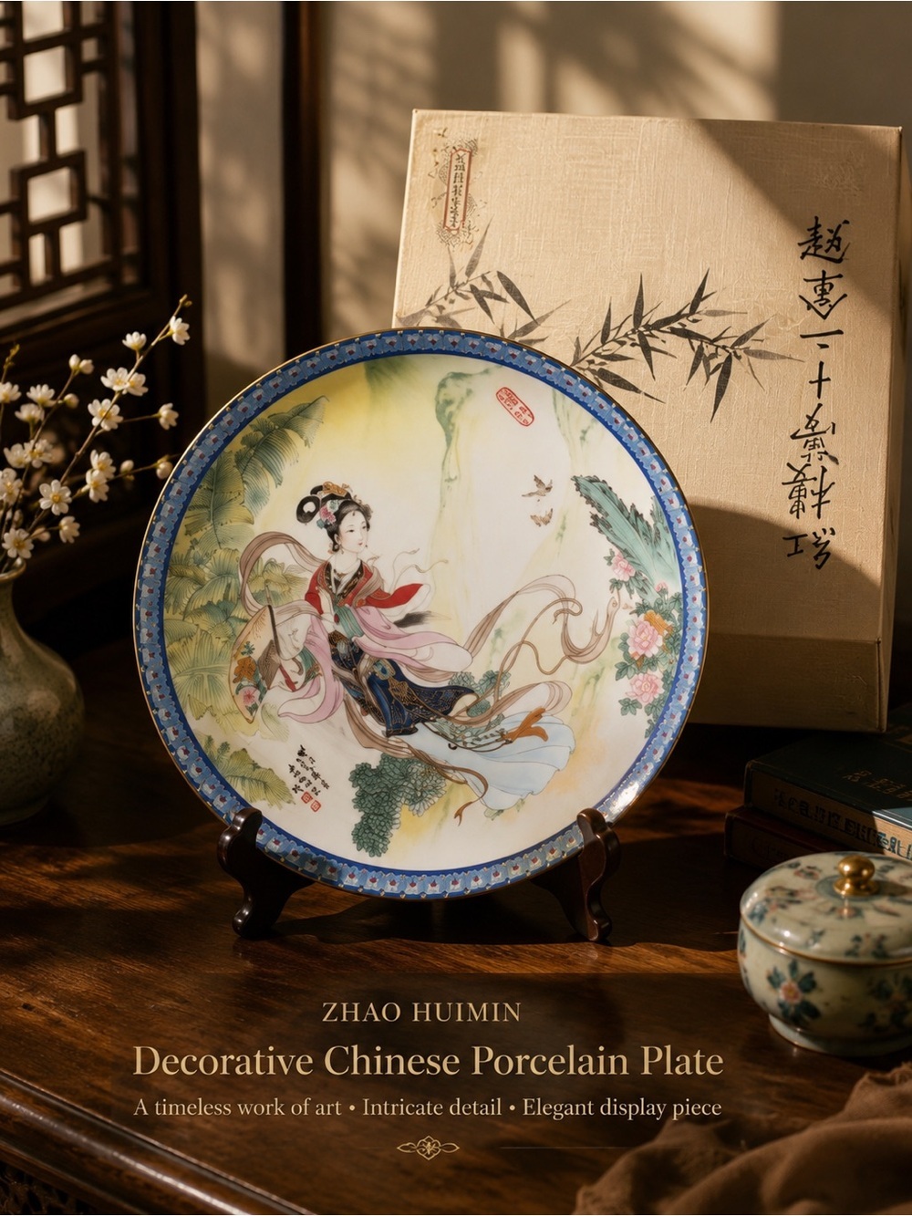 Zhao Huimin Decorative Chinese Porcelain Plate